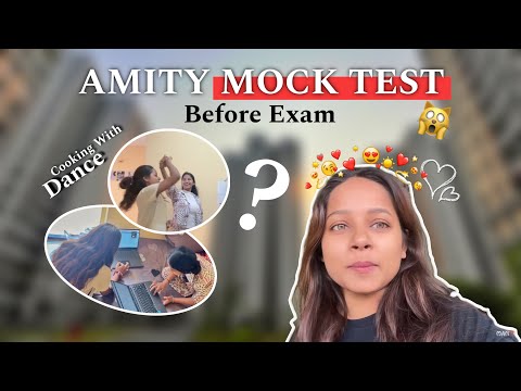 Amity Mock Test - Before Exam | Cooking With Dance | #vlog | Mansi Gupta | MG440