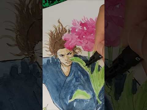 Vagabond Miyamoto Musashi #youtubehighfive #fanart #shorts #anime