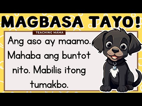 MAGBASA TAYO! | PAGSASANAY SA PAGBASA NG TAGALOG | UNANG HAKBANG SA PAGBASA | TEACHING MAMA