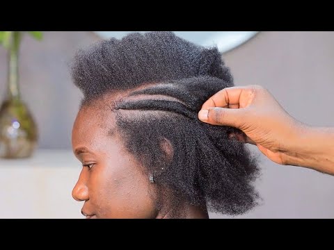 Natural Hairstyling Tutorial || Try This Twice As A Beginner || No Hair Extension Added.