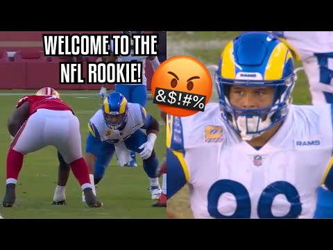 When a ‘ROOKIE’ meets Aaron Donald!😳 (OL vs DL) Rams Vs 49ers highlights NFL Week 4