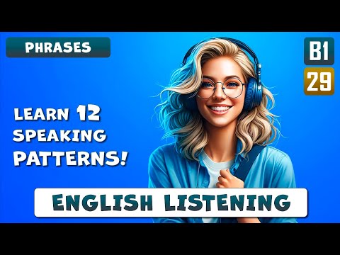 12 popular speaking patterns for daily conversations | English listening practice