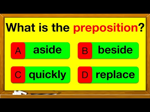 PREPOSITIONS QUIZ 🤔 📚 | Find the prepositions in the sentence | English Grammar | Parts of speech