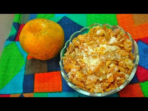 Orange peel candy for cakes|Orange candy|Meenu's Kitchen.....