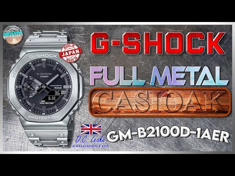 So Hard To Read!!! | G-Shock Full Metal Casioak 200m Bluetooth Quartz B2100D-1AER Unbox & Review