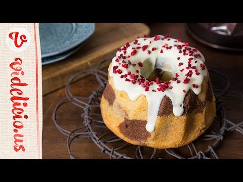 甘酸っぱいピンクのマーブル模様♡ラズベリーのマーブルクグロフケーキ｜How to make Raspberry Marble Kugurov Cake