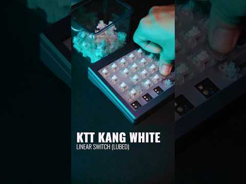 KTT Kang White | Linear Switch #shorts #thockykeyboard #asmr