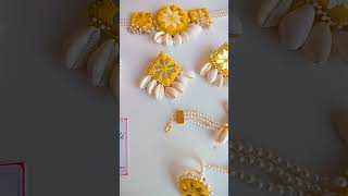 Haldi jewellery,best mirror jewellery,#trending #handmade #handmadejewelry #onlineshopping #fashion