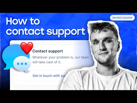 How to contact support for help [lemlist tutorial]