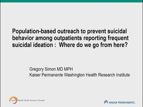 Population-based Outreach to Prevent Suicidal Behavior Among Outpatients Reporting Suicidal Ideation