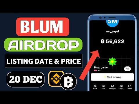 Blum Cryptp | Blum Airdrop Listing Date | Blum Connect Binance Withdrawal Update Today