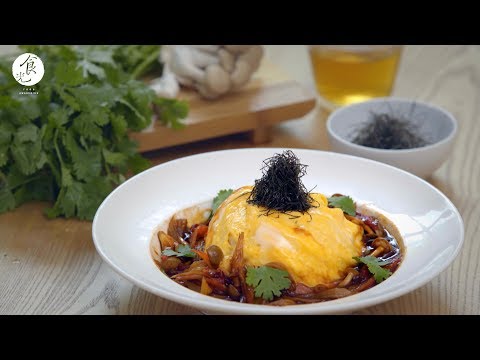 裙擺公主與天津飯｜Tenshinhan｜蟹玉丼｜食譜｜4K [Eng Sub]