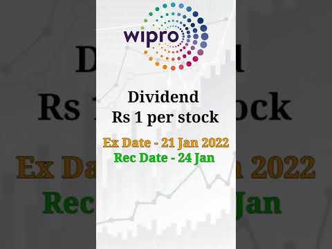 Wipro dividend || #corporateaction #nifty #stockmarket #shorts #dividendstocks #multibaggerstock