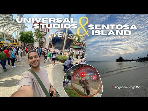 a day at Universal Studios and Sentosa Island 🏖️ // Singapore vlog // THE TRIP VLOGS #2