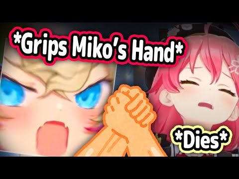 Mococo Holds Miko's Hand IRL But Her Grip Strength Was Too Strong It Made Miko Give Up【Hololive】