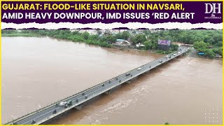 Gujarat rain: Flood-like situation in Navsari amid heavy downpour, IMD issues ‘red alert'