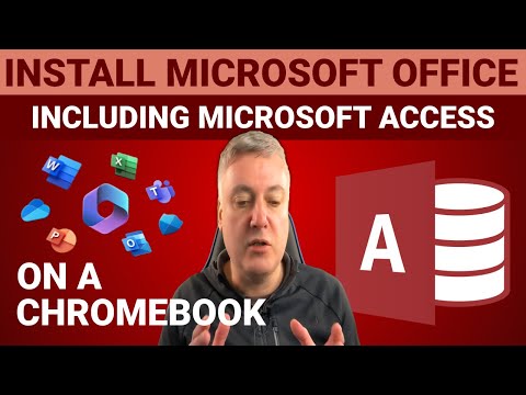 Install the full version of MS office on your Chromebook including Microsoft Access (ChromeOS)