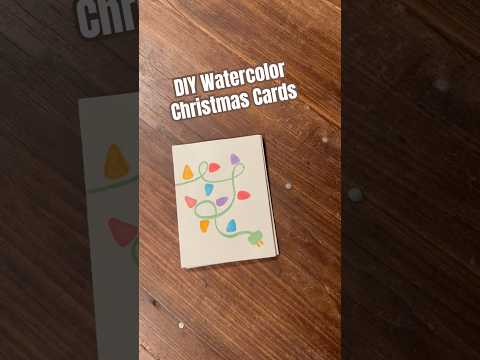 Today on the Homestead: Handmade Watercolor Christmas Cards | DIY Holiday Crafts #shorts