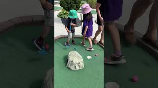 First time playing golf.#shortsviral#canadalifevlog #familyvlog#grandbend.