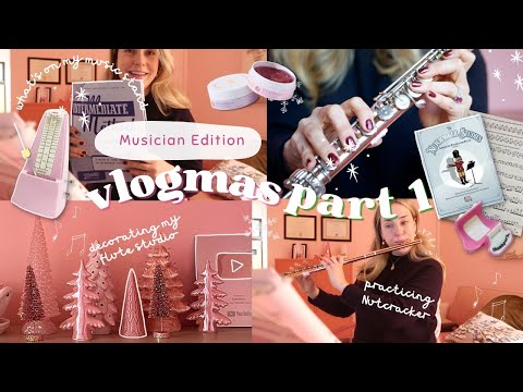 practicing Nutcracker music 🎶,  what's on my music stand, concert tour prep | vlogmas 2023 part 1