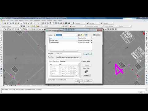 Place Node at center of Circles   Autocad command