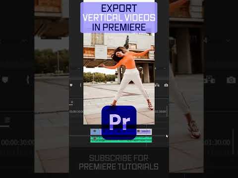 How To Export VERTICAL VIDEO in Premiere Pro #shorts