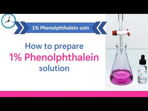 How to prepare 1% Phenolphthalein solution | Phenolphthalein indicator