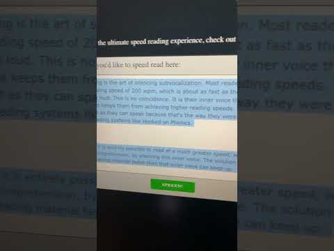 Websites you should know part 2: Free Speed Reading Website