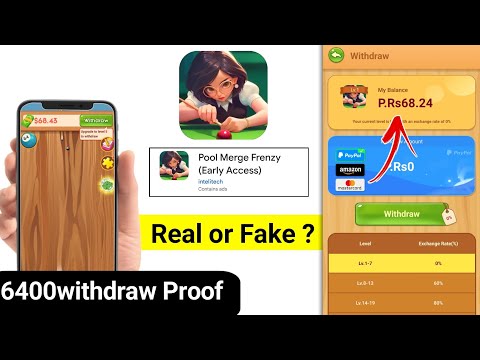 Pool Merge Frenzy App Real or Fake | Pool Merge Frenzy App withdrawal | Pool Merge Frenzy App