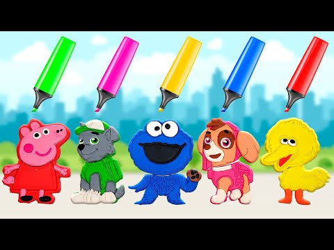 Create PLAY DOH Friends | Where Is My Color & Match the Head | Preschool Toddler Learning Video