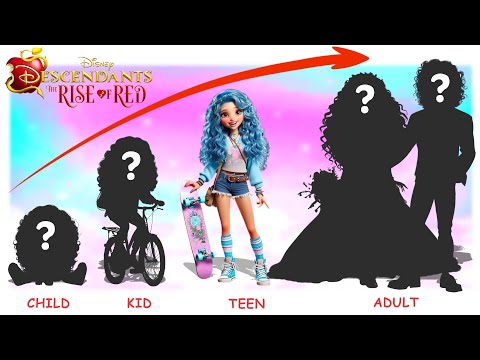 Descendants The Rise of Red 3D Growing Up Compilation | GO WOW