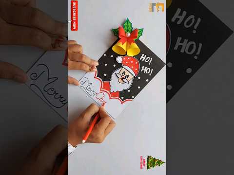 Christmas greeting card 2023 / Santa claus card #shorts #trending