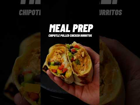 Chipotle Pulled Chicken Burritos🔥🌯