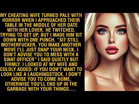 MY CHEATING WIFE TURNED PALE WITH HORROR WHEN I APPROACHED THEIR TABLE IN THE MIDDLE OF HER DATE