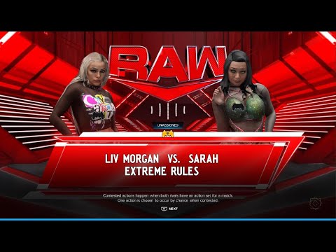 WWE 2K2K24: AWA Monday night dawn: Liv vs Sarah