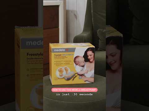 How to use your medela breastpump in just 30 seconds!