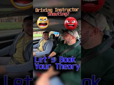 Driving instructor shouting? 🤔Don't be scared to book your theory. #shouting  #driving #drivingtest