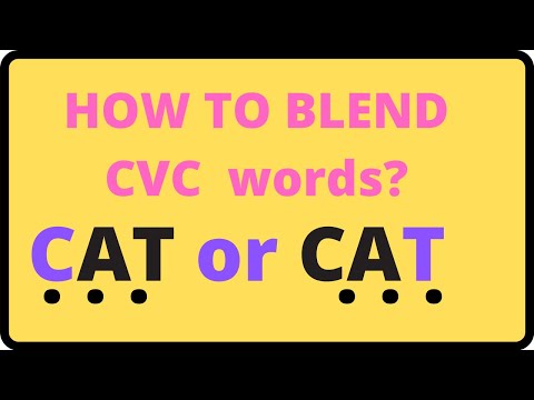 How to teach blending ? Blending the cvc words | बच्चोको कैसे सिखाएँ ब्लेंडिंग