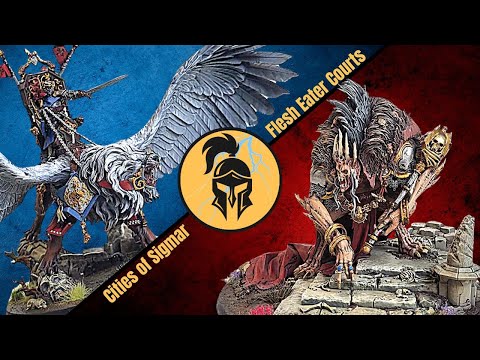 Age of Sigmar Battle Report: Cities of Sigmar vs Flesh Eater Courts: Cavaliers vs Morbheg Knights!!