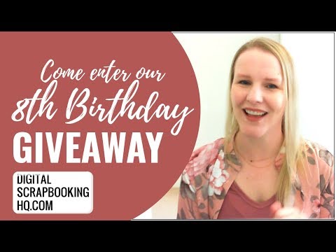 It's our 8th Birthday! Join me for a GIVEAWAY!