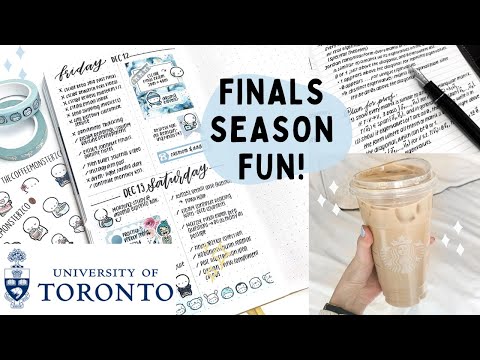 A Day With My Bullet Journal | Finals Season @ University of Toronto :(