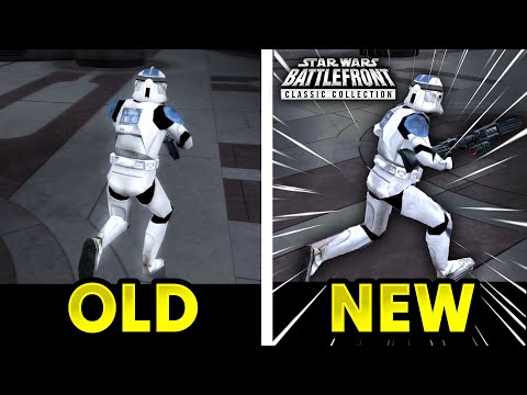 Complete Graphics Comparison! Star Wars Battlefront Classic Collection vs Old Battlefront 1 and 2!