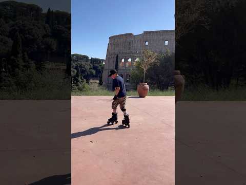 Vuela ROCAS 🤠! ROMA! #funk #inlineskates #patines #patinar #skatepark #travel #shorts