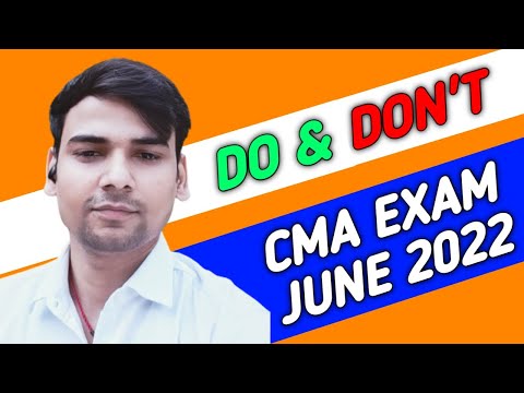 IMPORTANT INFORMATION |CMA EXAM JUNE 22 ALL THE BEST | CMA EXAM | CMA STUDENTS | CMA DIVAKAR MISHRA