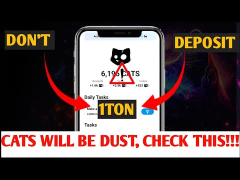 Don't Deposit Your 1 TON On Cats Airdrop || Cats Price Revealed