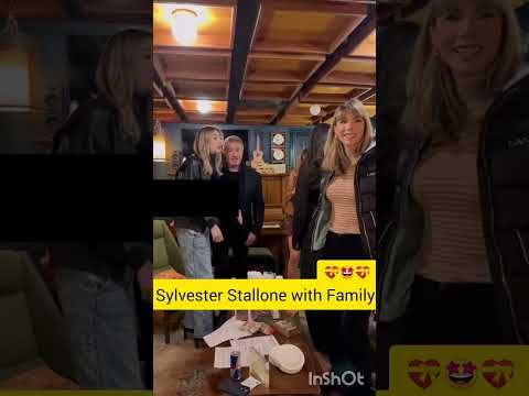 Sylvester Stallone with Family #wife & #daughters #shortsviral #video❤️#fypage