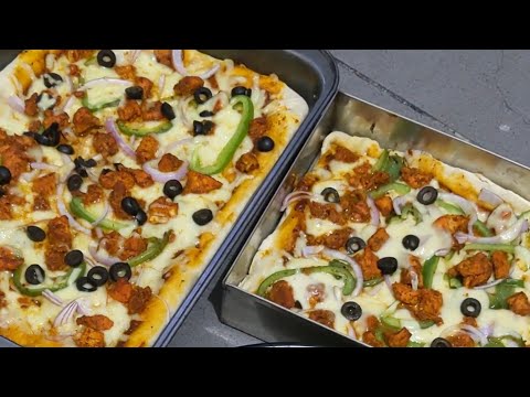 DELICIOUS PIZZA 🍕 RECIPE CHICKEN TIKKA PIZZA