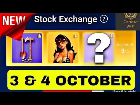 X Empire Investment Fund Today 3-4 October | Musk Empire Daily Combo | X Empire Investment Today