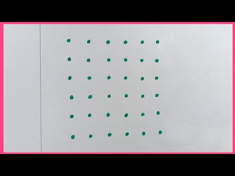 Very easy 6×6dots rangoli design||6×6dots chukkala muggulu||dharas house||#114