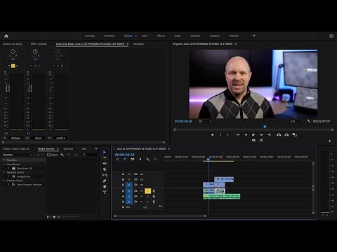 Premiere Pro Tutorial - Keyframing in the Audio Clip Mixer